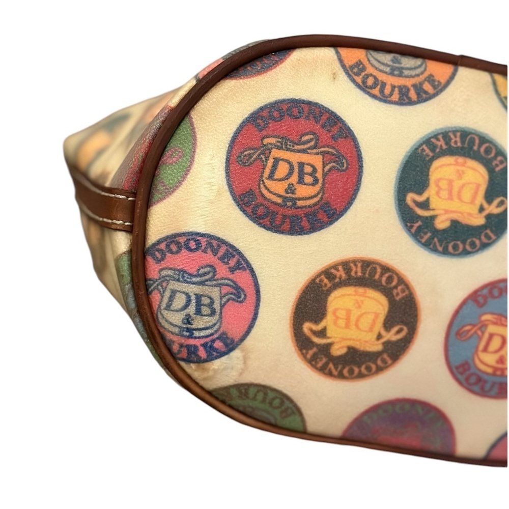 Y2K Vintage Dooney and Bourke Canvas Coated Small Shoulder Bag - Picture 5 of 16